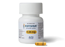 FOTIVDA® (tivozanib) bottle and capsule 